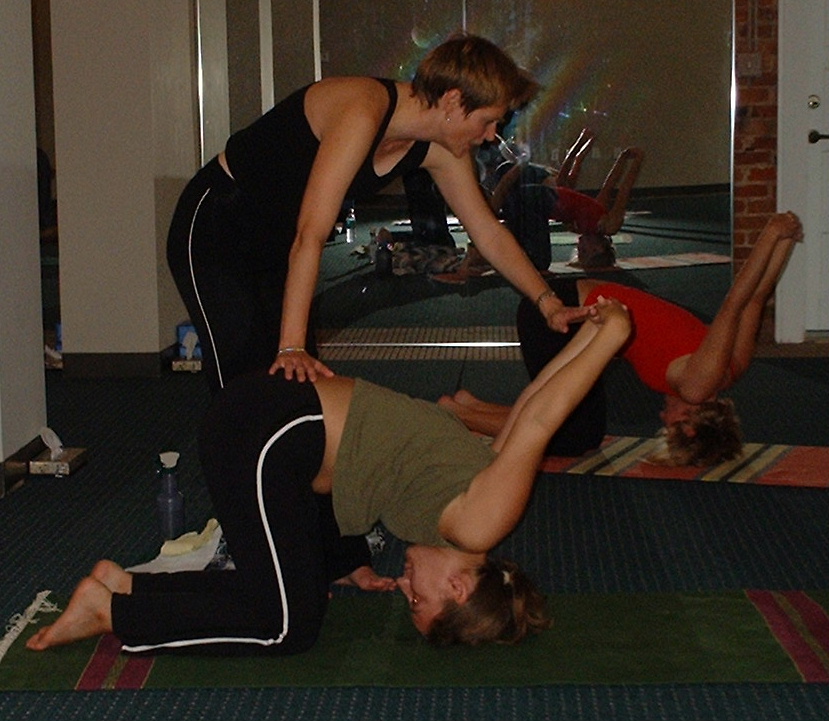 Cindy assists Yoga Mudra